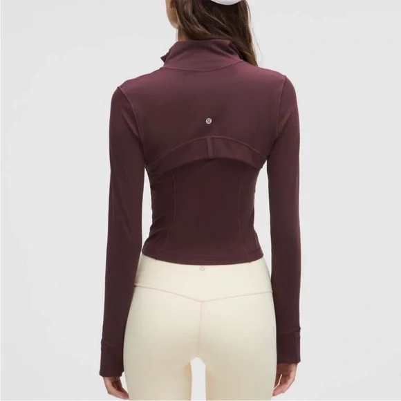 Lululemon Define Cropped Jacket Nulu Goodnight Plum 4 - Picture 3 of 11